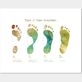 Types of Footprints Posters and Art